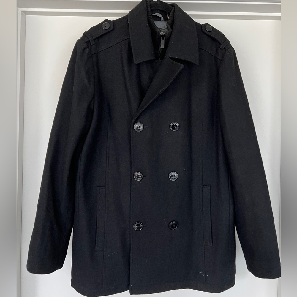 Kenneth Cole Reaction Men’s Wool Blend Peacoat - M
